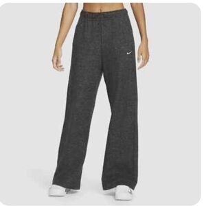 Nike Charcoal Gray thermal fit training  adjustable Wide-Leg Pants L